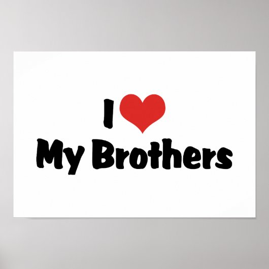 Poster J'aime mes frères (Devant)