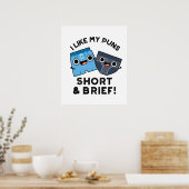 Poster J'aime mes jeux de mots courts et drôles de sous-v (Cuisine)