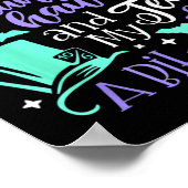 Poster J'Aime Mes Manoirs Hantés Et Mon Thé Un Peu Fou (Coin)