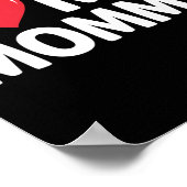 Poster J'Aime Mes Mères Fête Des Cadeaux Pour Maman Mama (Coin)