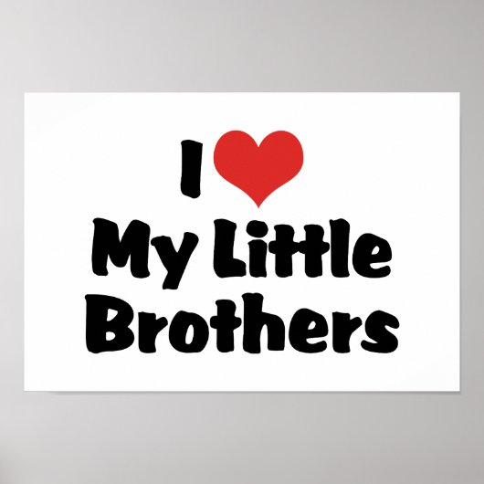 Poster J'Aime Mes Petits Frères (Devant)