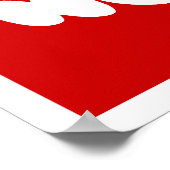 Poster J'Aime Mes Poches Gras Pas Plat (Coin)