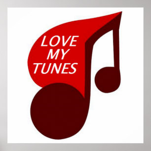 POSTER J'AIME MES TUNES