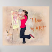 POSTER J'AIME MON ART (Devant)