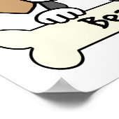 Poster J'aime mon Beagle (Coin)