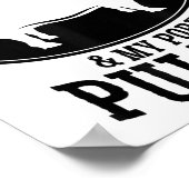 Poster J'Aime Mon Beurre Et Mon Porc Tiré Bbq _1 (Coin)