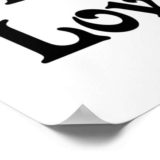 Poster J'Aime Mon Bogue D'Amour (Coin)