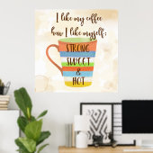 Poster J'Aime Mon Café (Bureau à domicile)