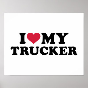 Poster J'aime mon camionneur