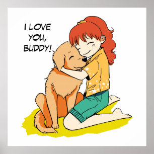 Poster J'aime mon chien