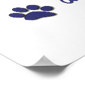 Poster J'Aime Mon Chien-taureau Américain (Chien Féminin) (Coin)