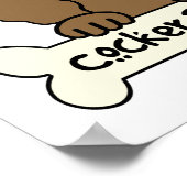 Poster J'Aime Mon Cocker Spaniel (Coin)