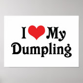 Poster J'Aime Mon Dumpling (Devant)