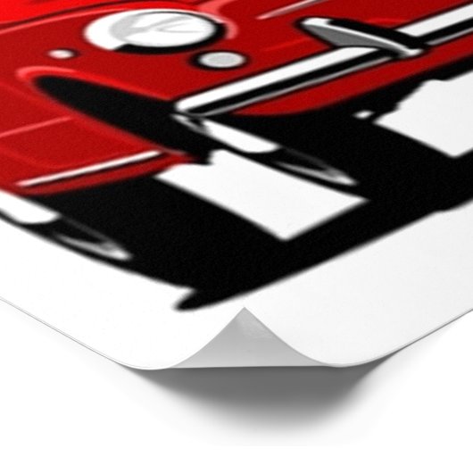 Poster J'aime mon Fiat 600 (Coin)