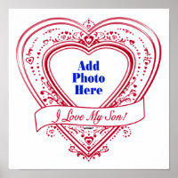 J'Aime Mon Fils ! Photo Red Hearts