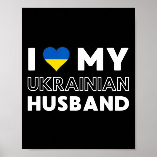 Poster J'aime mon Husnd ukrainien  (Devant)