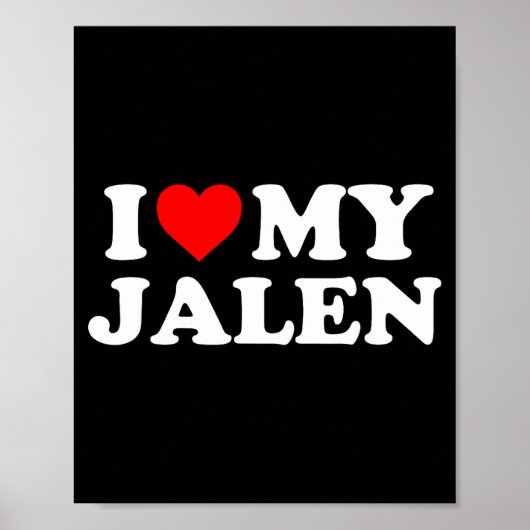Poster J'aime mon Jalen (Devant)