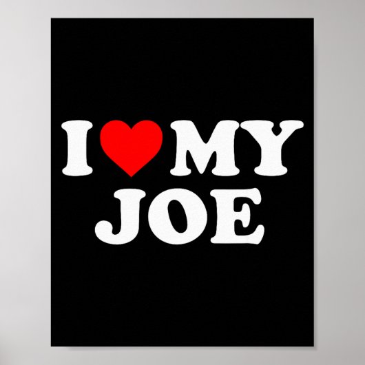 Poster J'aime mon Joe (Devant)