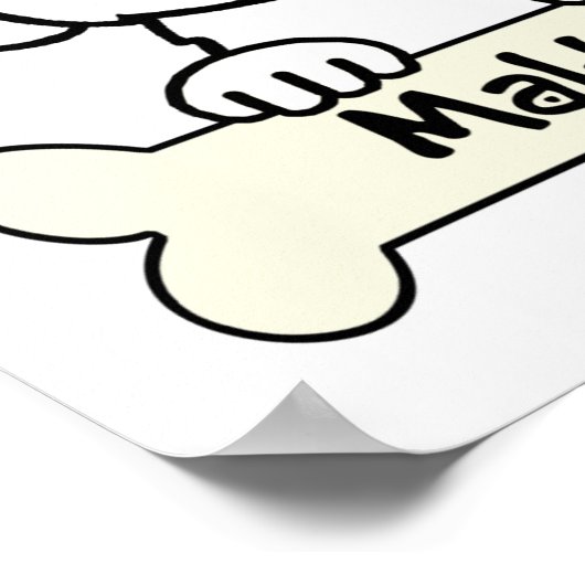 Poster J'Aime Mon Maltais (Coin)