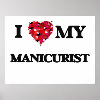 Poster J'aime mon manicuriste