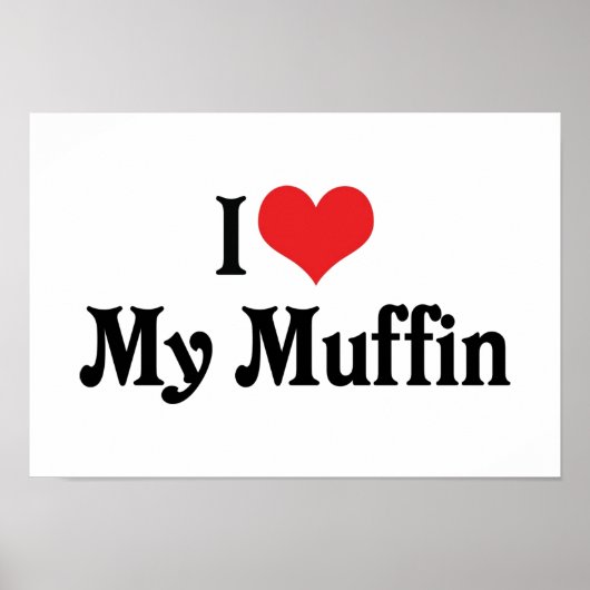 Poster J'Aime Mon Muffin (Devant)