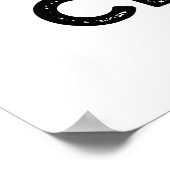 Poster J'Aime Mon Nuage De Musique Funky Météo Pun (Coin)