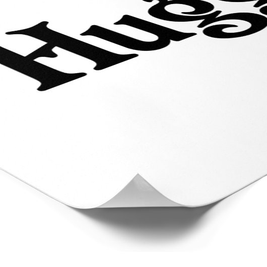 Poster J'Aime Mon Ours Huggy (Coin)