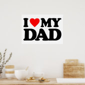 POSTER J'AIME MON PÈRE (Cuisine)