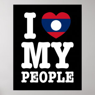Poster J'aime mon peuple lao