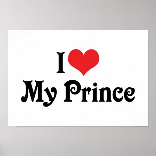 Poster J'aime mon Prince (Devant)