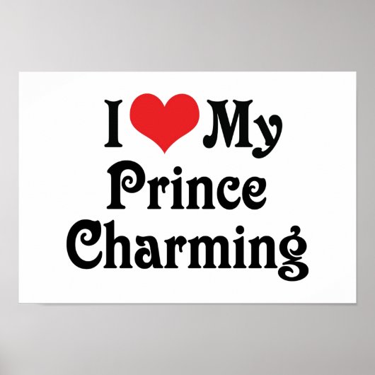 Poster J'Aime Mon Prince Charming (Devant)