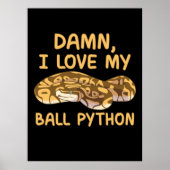 Poster J'Aime Mon Python Ball (Devant)