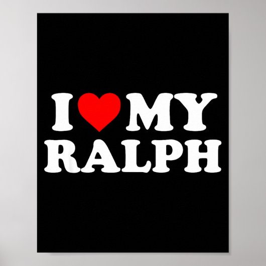 Poster J'aime mon Ralph (Devant)
