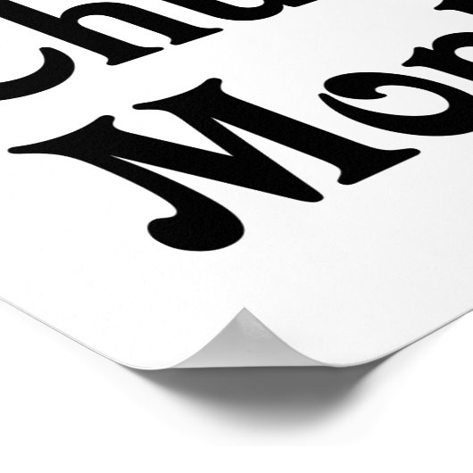 Poster J'Aime Mon Singe Chunky (Coin)