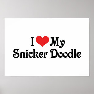 Poster J'Aime Mon Snicker Doodle