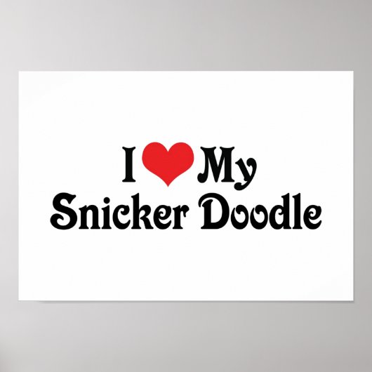 Poster J'Aime Mon Snicker Doodle (Devant)