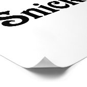 Poster J'Aime Mon Snicker Doodle (Coin)