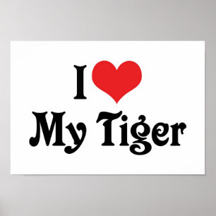 Poster J'Aime Mon Tigre