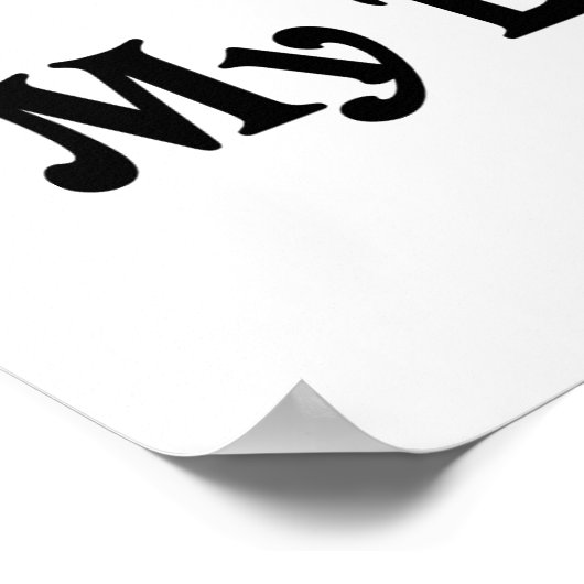 Poster J'Aime Mon Visage De Poupée (Coin)