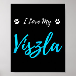 Poster J'aime mon Viszla