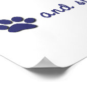 Poster J'Aime Mon Yorkie Poo (Chien Femme) (Coin)