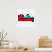 Poster J'Aime Nager (Cuisine)