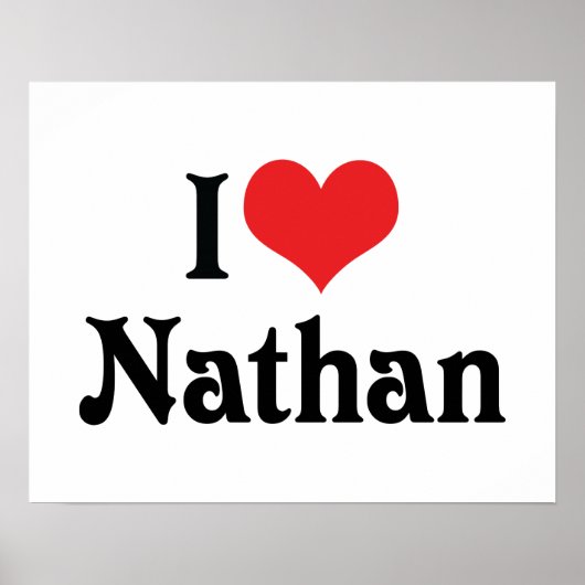Poster J'aime Nathan (Devant)