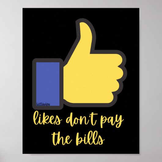 Poster J'AIME NE PAS PAYER LE jeu de mots sur les médias (Devant)