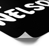 Poster J'aime Nelson - Cœur - Nom (Coin)