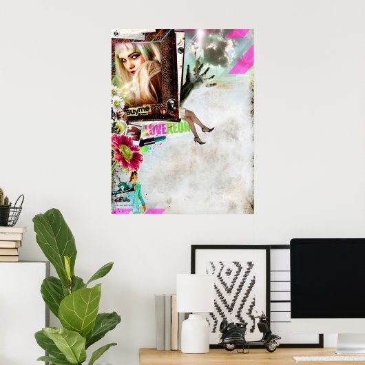 Poster j'aime NEON (Bureau à domicile)