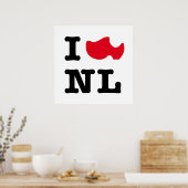 Poster J'aime NL, j'aime Hollande (Cuisine)