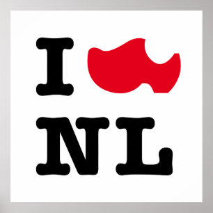 Poster J'aime NL, j'aime Hollande