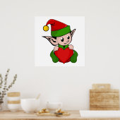 POSTER "J'AIME NOËL" ELF (Cuisine)