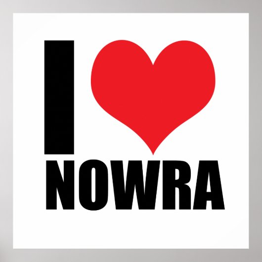 Poster J'aime Nowra (Devant)